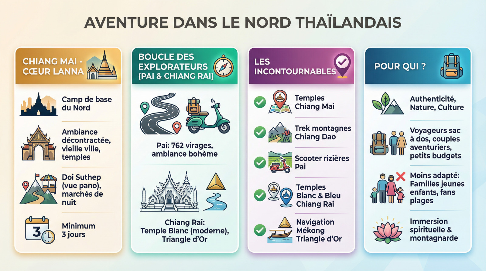 que faire dans le nord de la Thaïlande