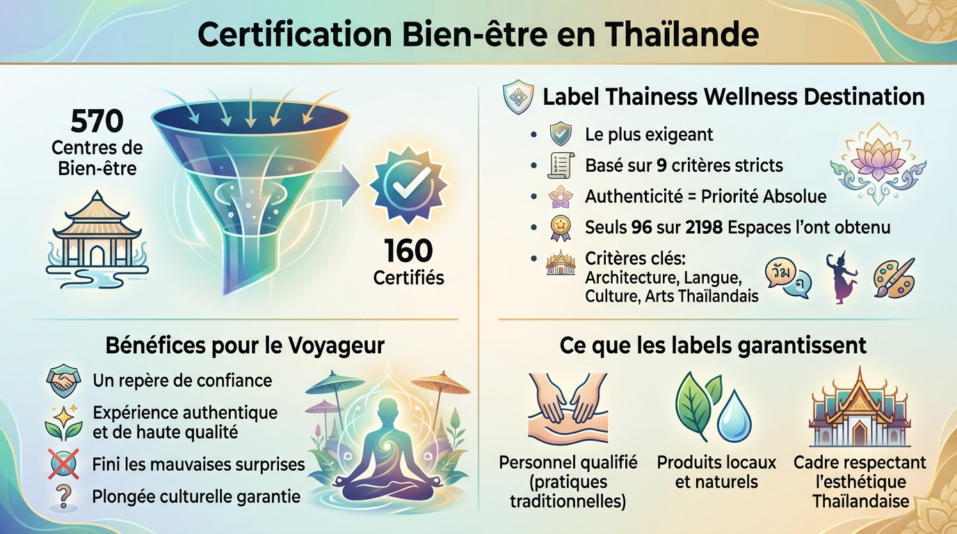 Certification officielle d'un centre de bien-être en Thaïlande