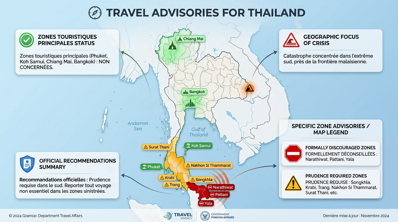 Les zones à éviter pour les voyageurs