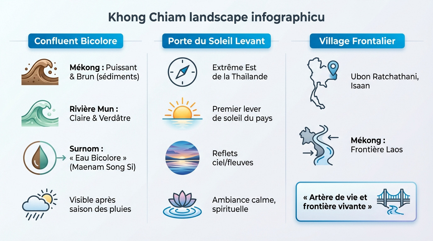 Khong Chiam : là où les eaux se mêlent