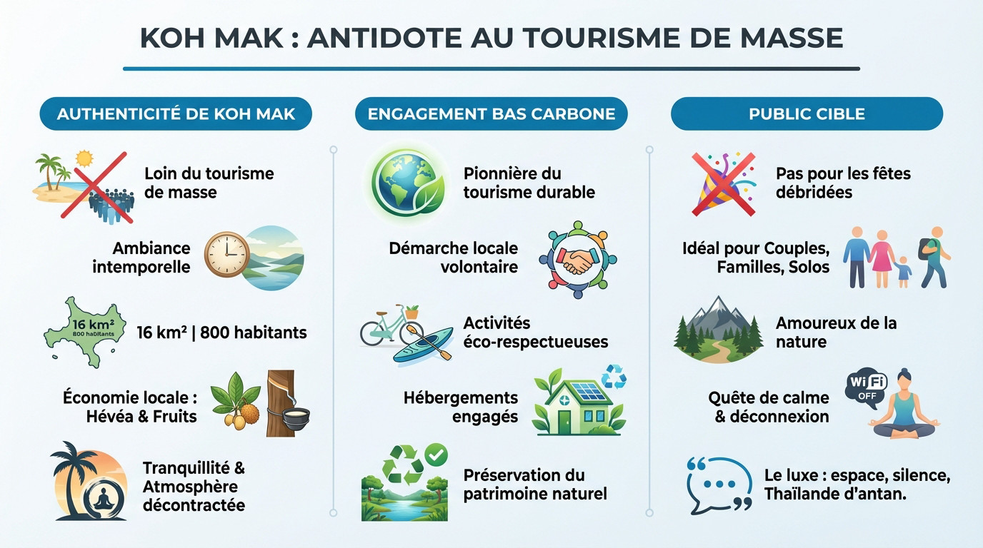 Koh Mak, une île thaïlandaise préservée et écologique