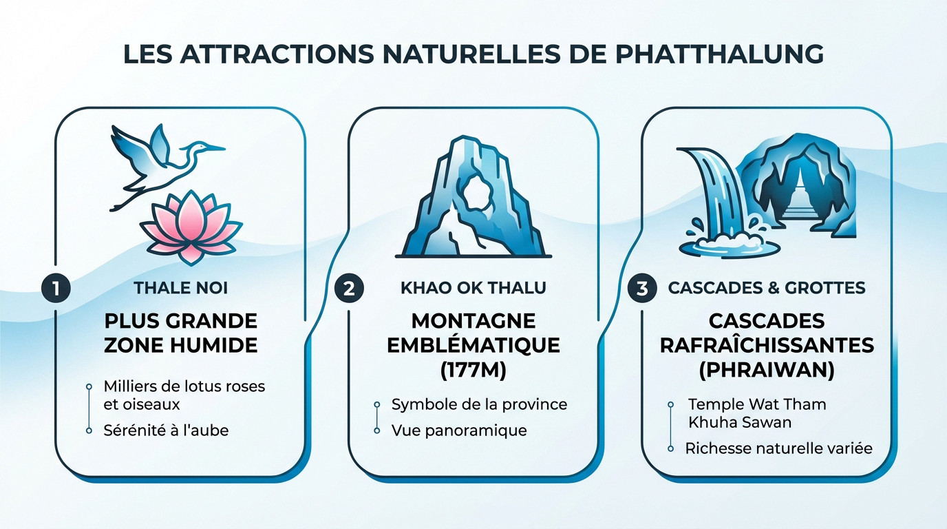 Les attractions naturelles de Phatthalung