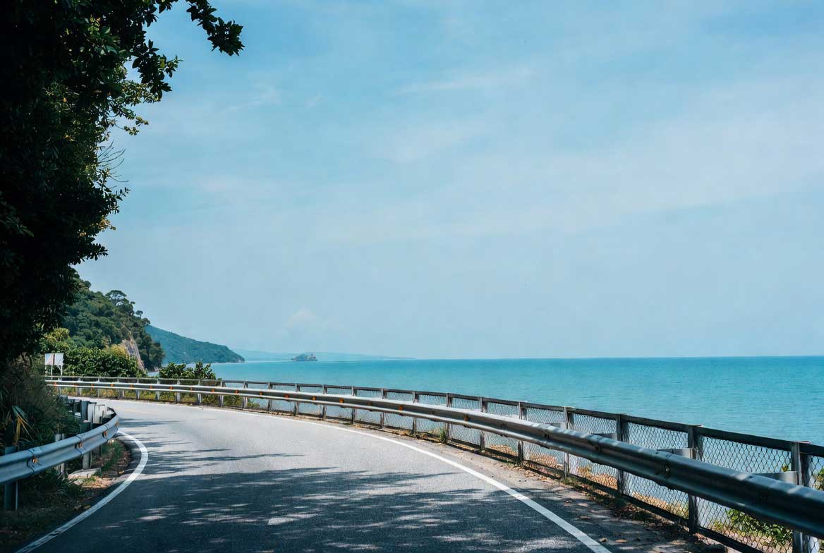 La côte de Prachuap Khiri Khan