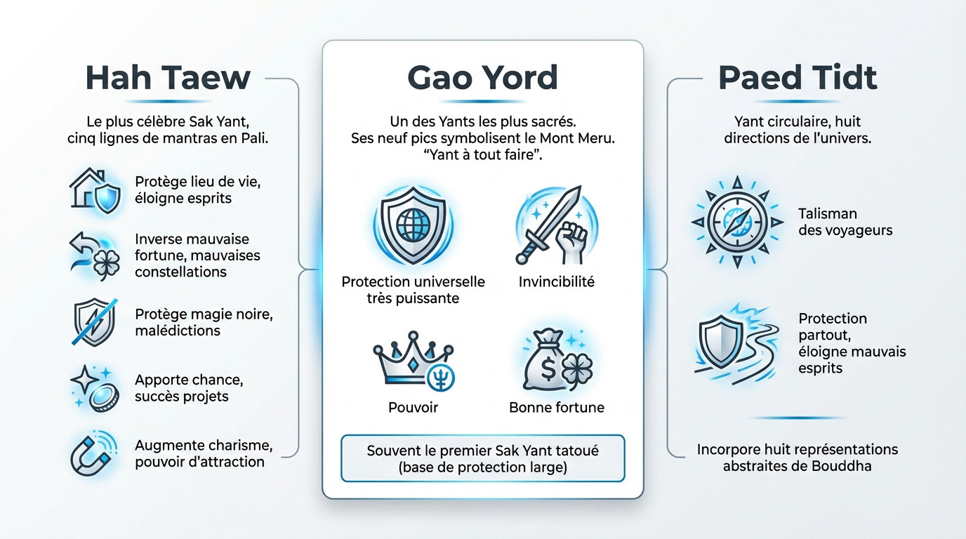Les Yant Kru les motifs fondamentaux à connaître