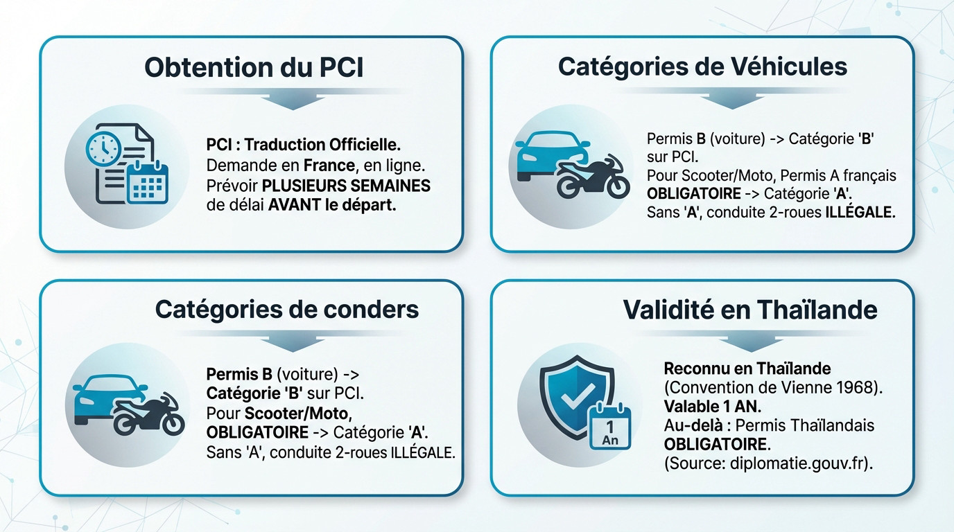 Permis de conduire en Thaïlande : quel document pour quel statut ?