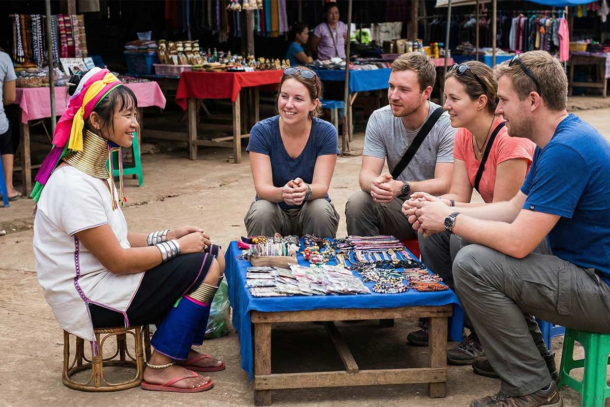 Femmes Girafes tourisme ethique thailande