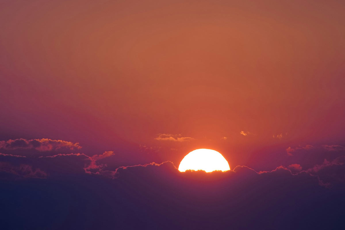 coucher soleil à Phu Kradueng