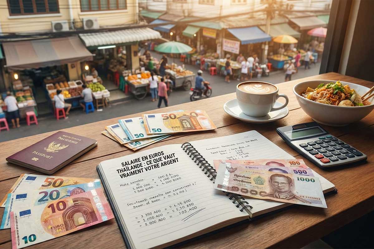 Salaire en Euros Thaïlande