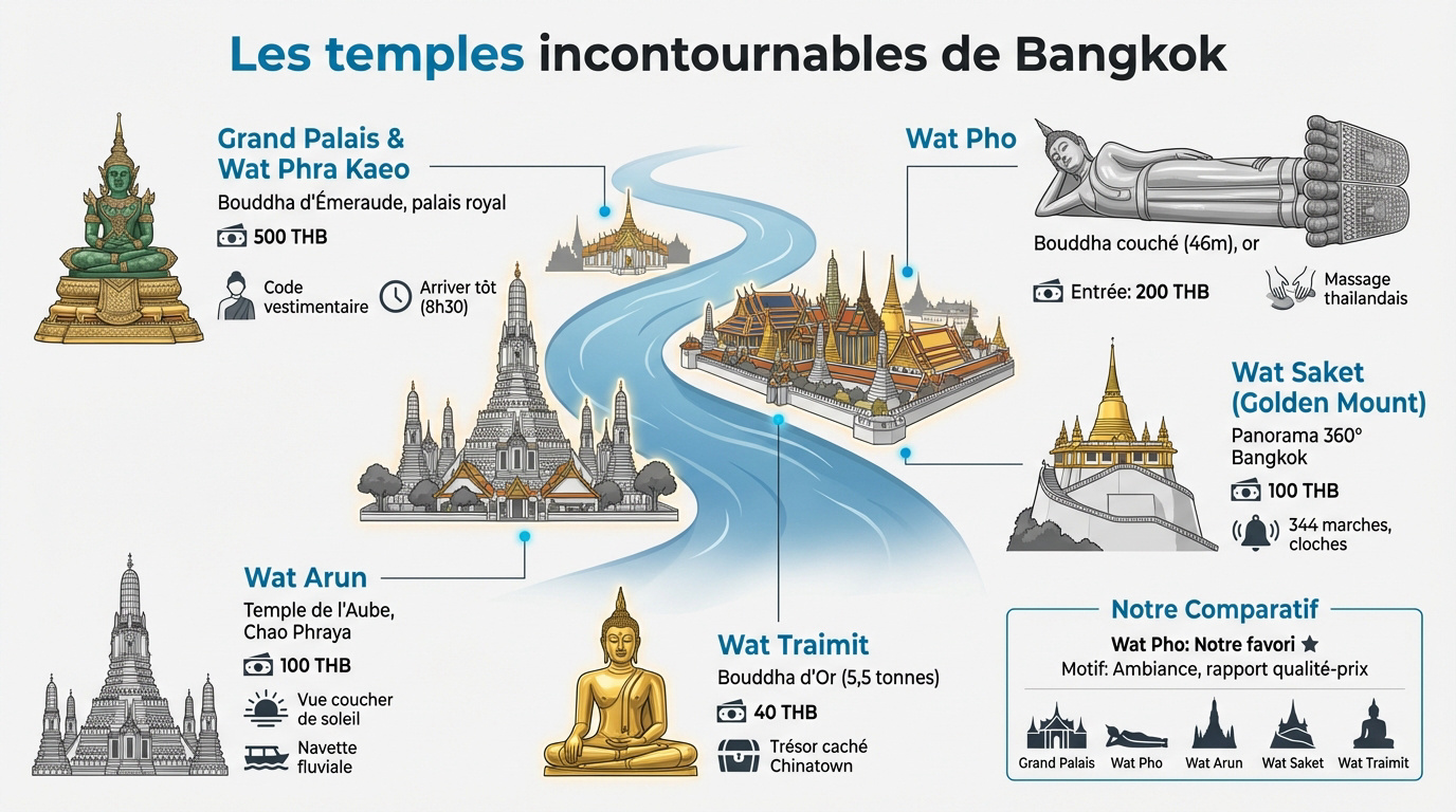Les temples incontournables de Bangkok