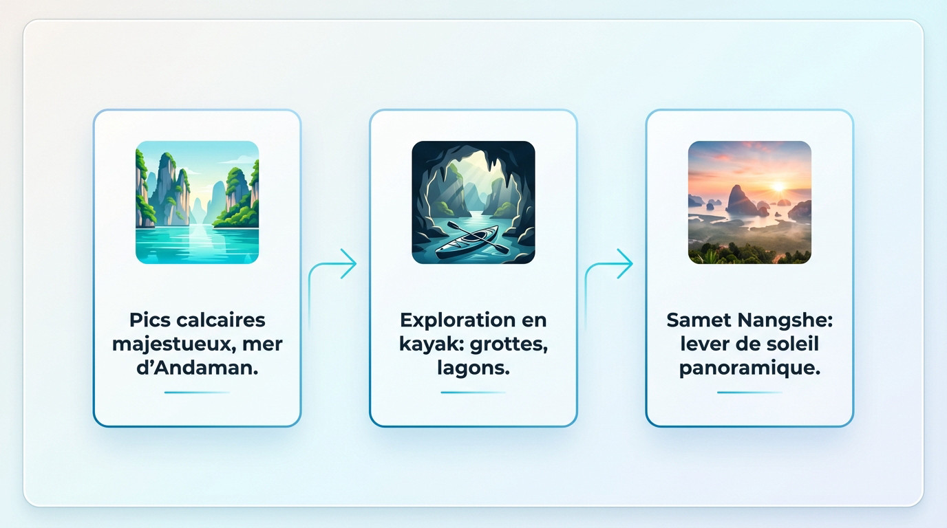 Baie de Phang Nga et l'île de James Bond