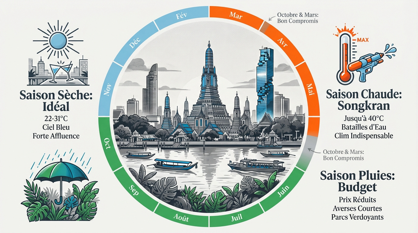 Guide des saisons à Bangkok pour planifier son voyage