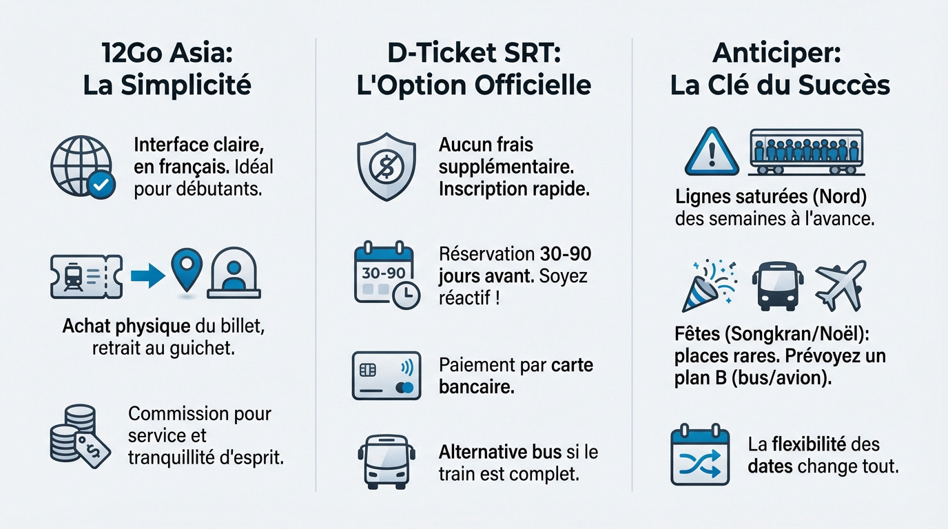 Achat ticket train de nuit Thaïlande