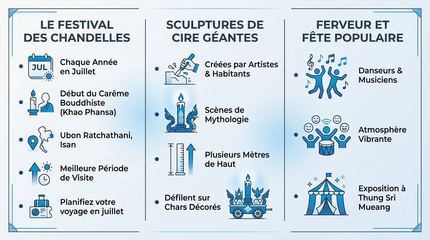 Les activités touristiques à Ubon Ratchathani