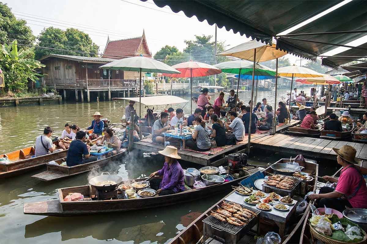 marché flottant Taling Chan