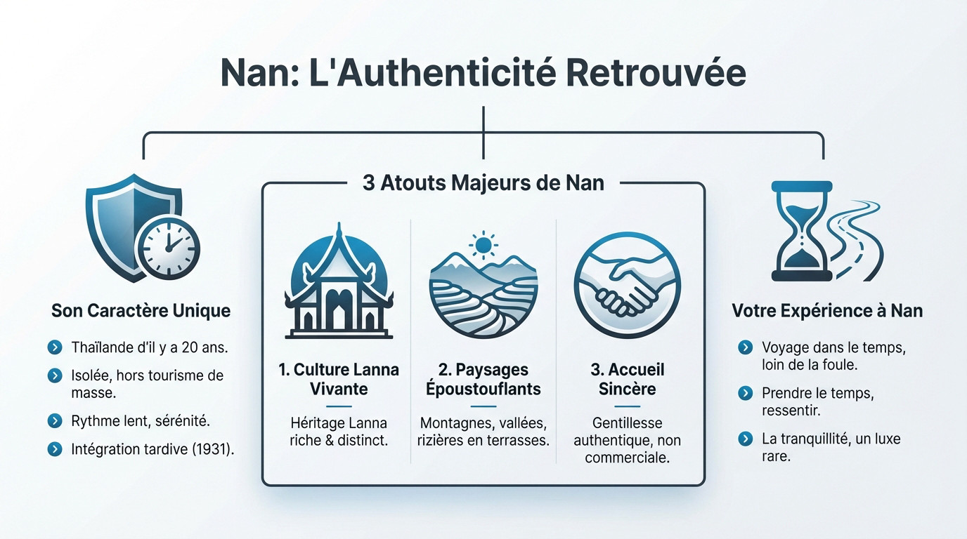 Côté authentique de Nan en Thaïlande du Nord