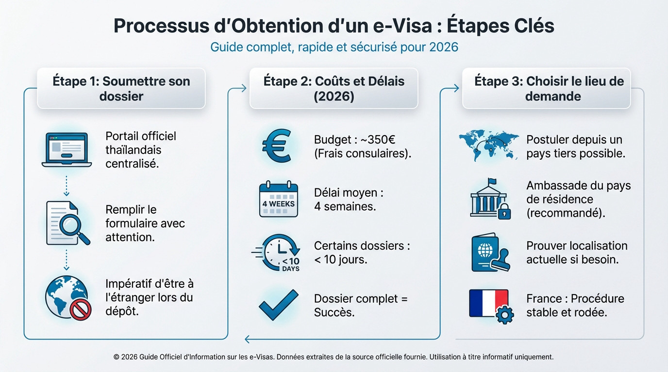 Processus de demande en ligne pour le visa DTV Thaïlande étape par étape