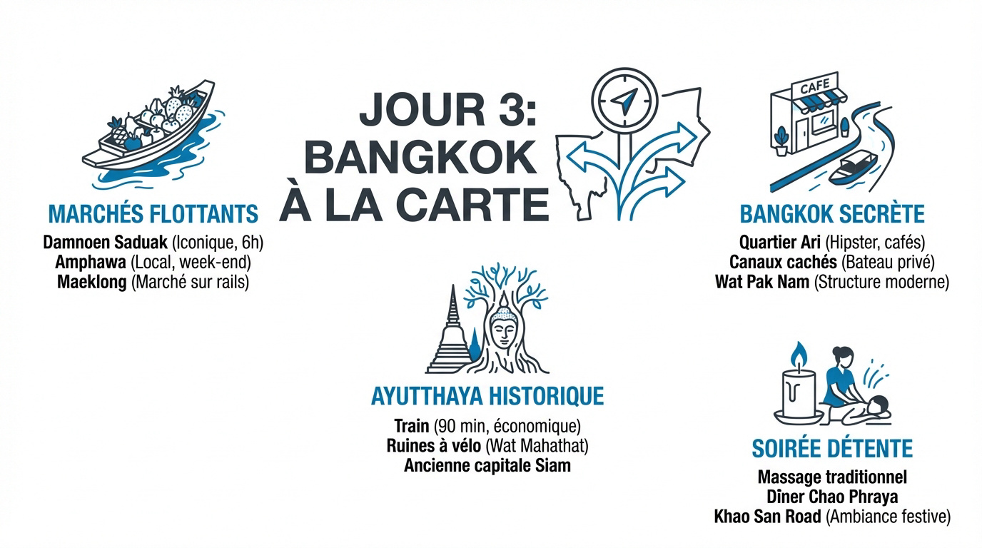 Excursion et découvertes hors des sentiers battus depuis Bangkok