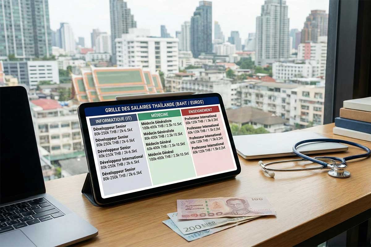 salaire métier Thaïlande
