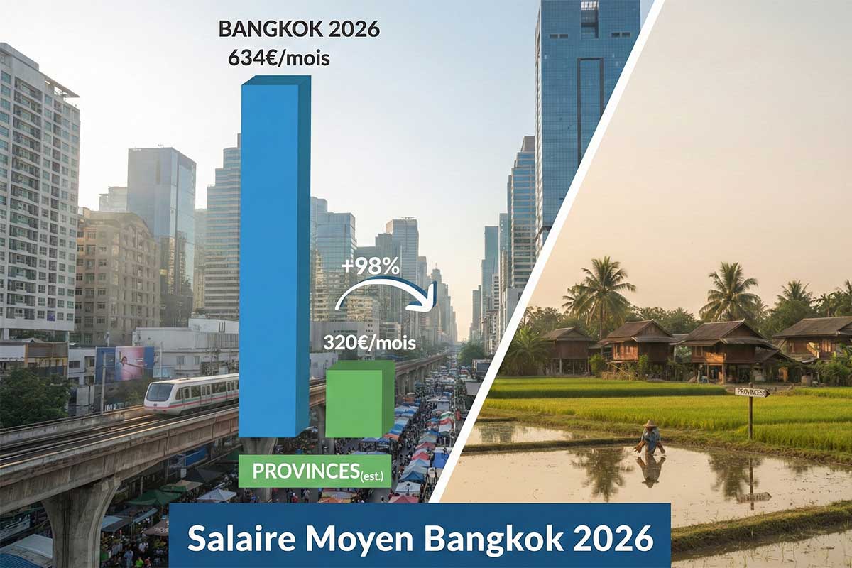 salaire moyen Bangkok