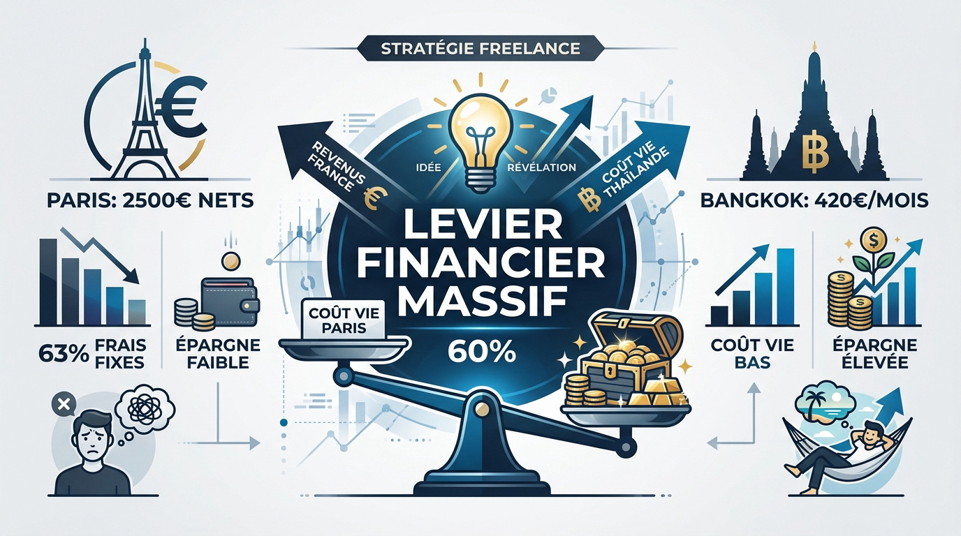 Comparaison budgétaire entre la vie à Paris et l'expatriation à Bangkok