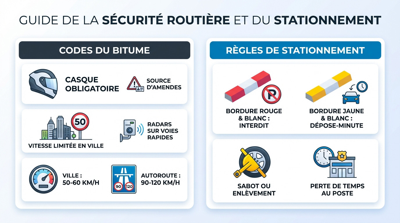 Guide de la sécurité routière et du stationnement en Thaïlande
