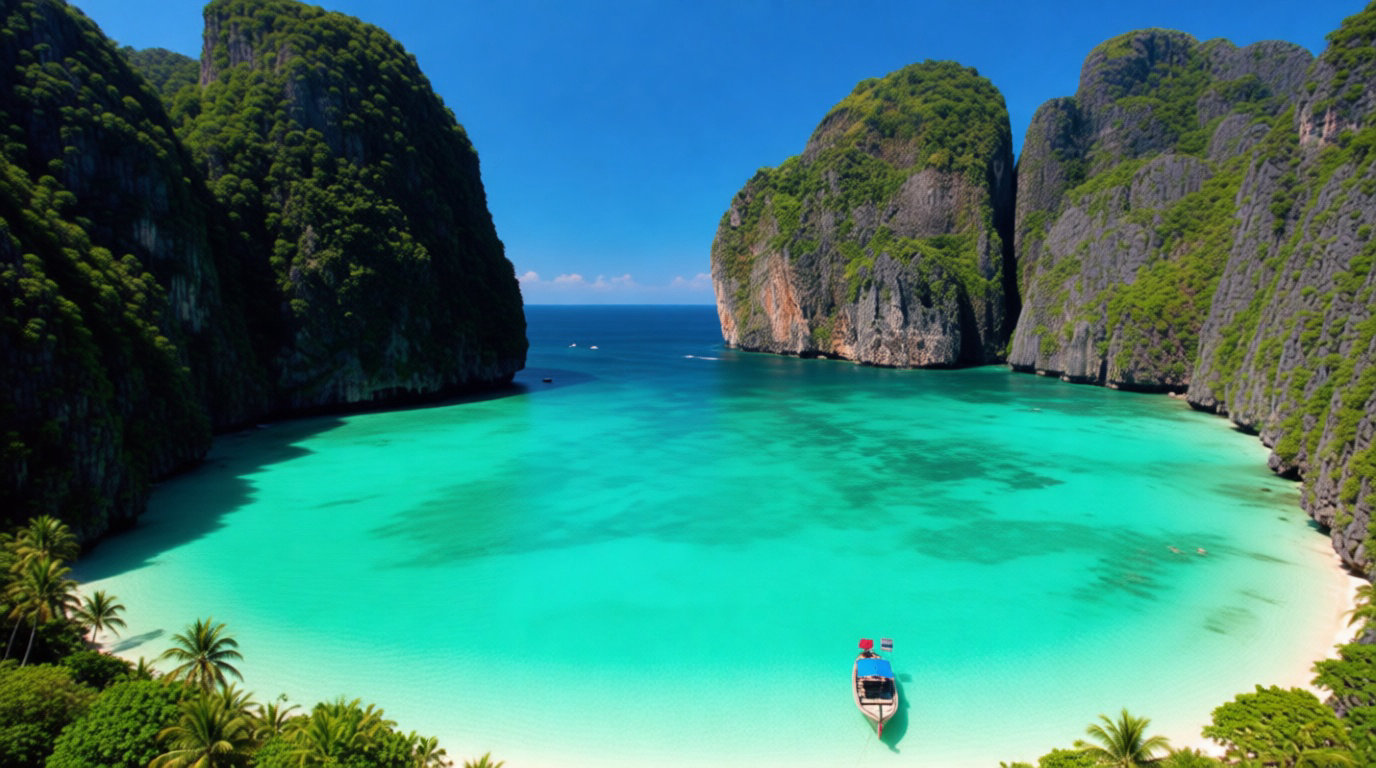 Plage turquoise en Thaïlande proche de Bangkok