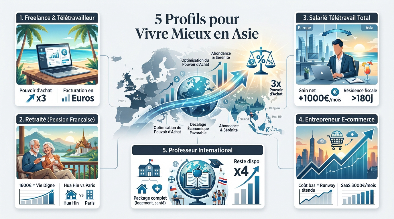 Expatriation en Thaïlande pour optimiser son pouvoir d'achat et changer de vie