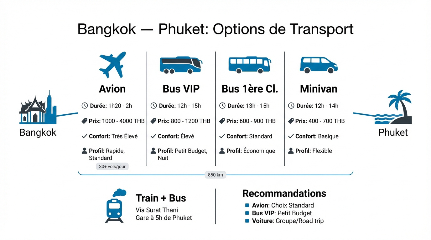 Transports Bangkok Phuket