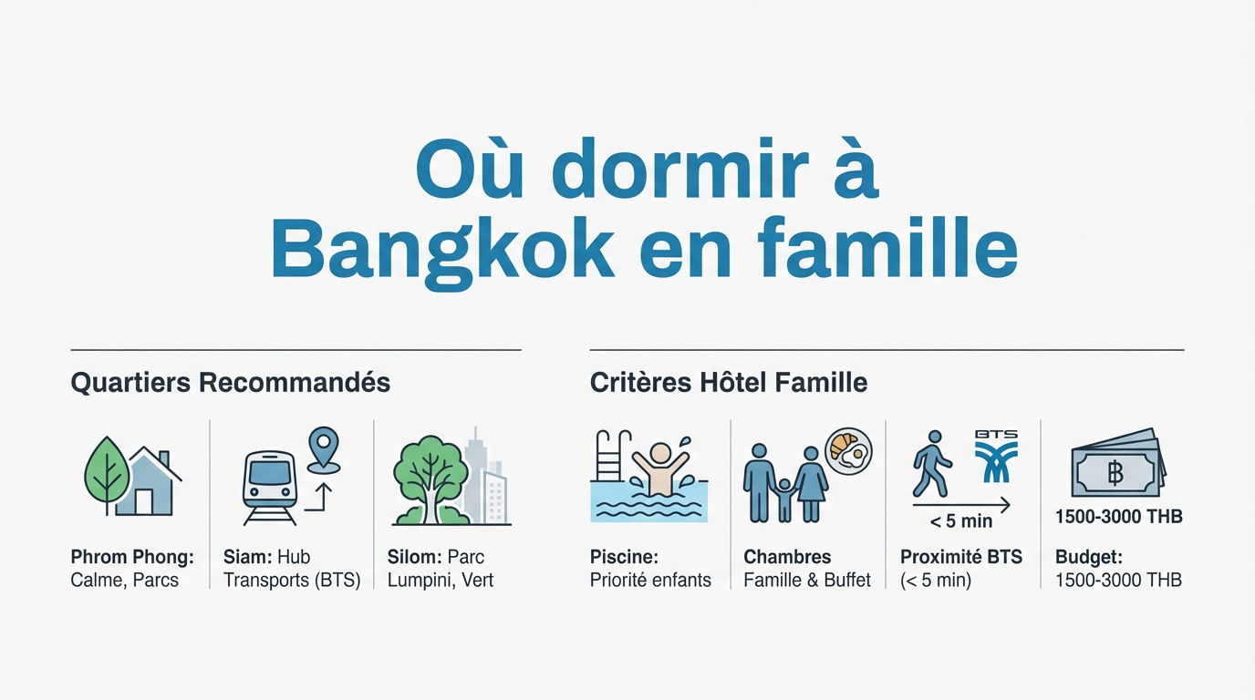 Sélection d'hôtels familiaux à Bangkok