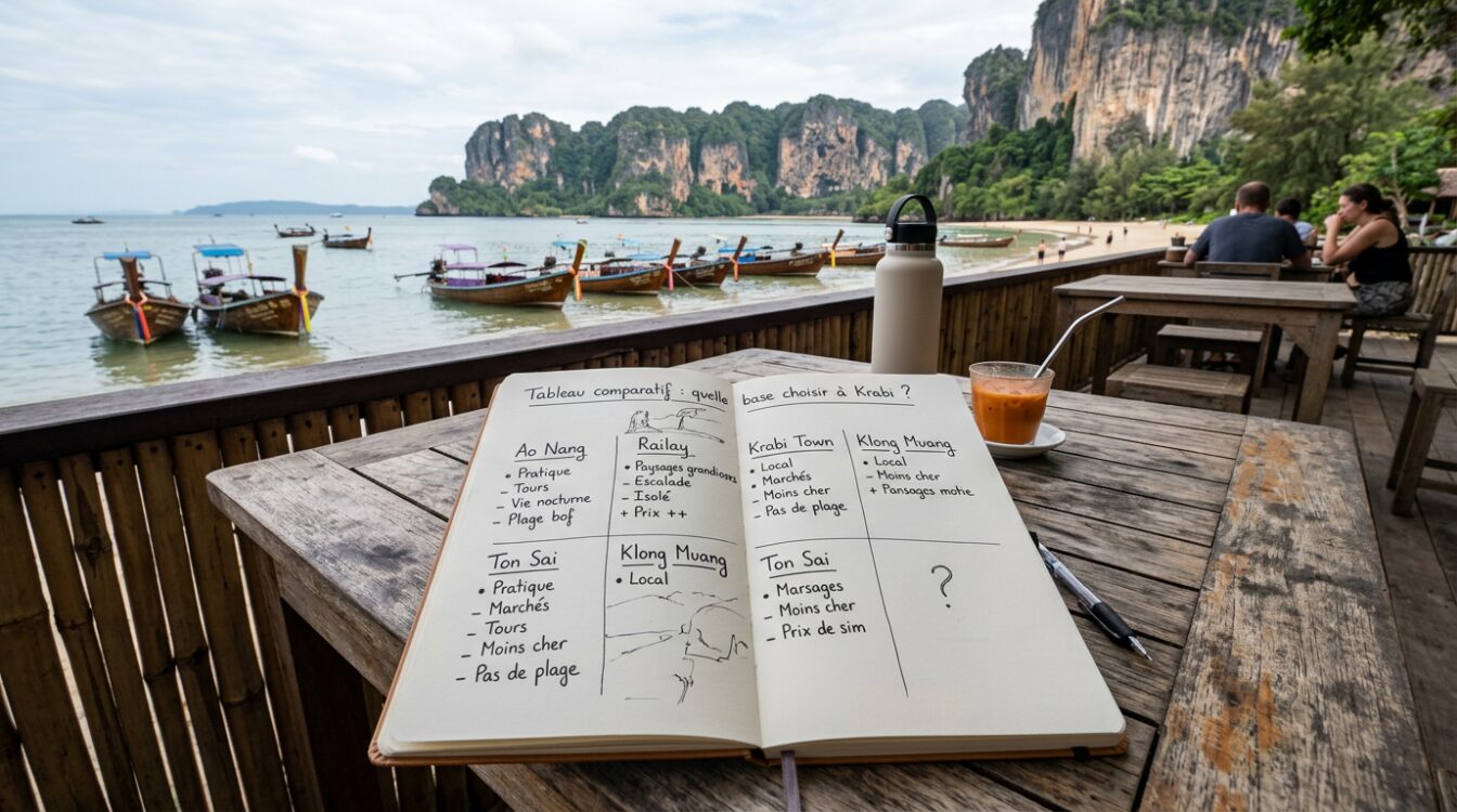 Tableau comparatif : quelle base choisir à Krabi ?, Ao Nang