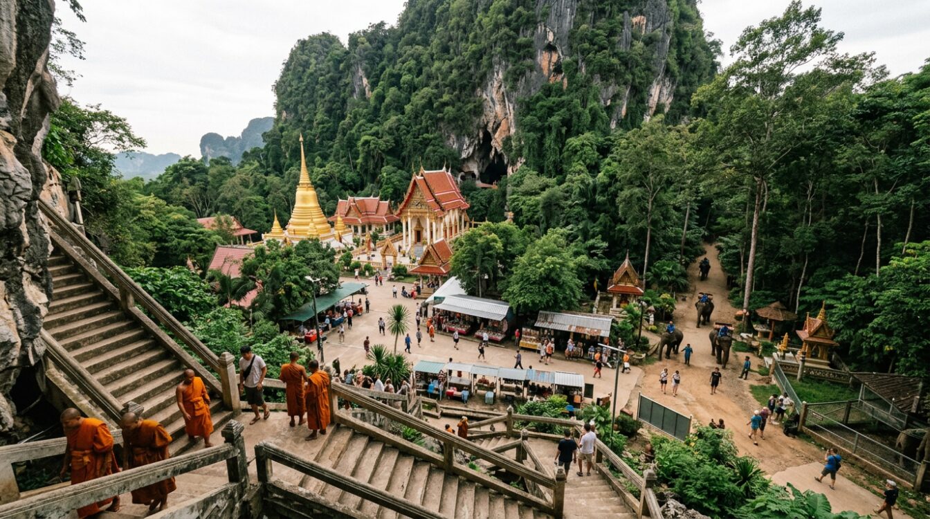 Temple du Tigre et activités terrestres, Ao Nang