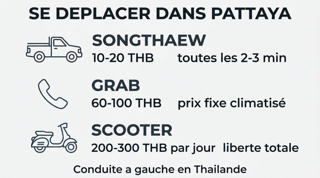 Transports locaux Pattaya, Bangkok Pattaya Transport