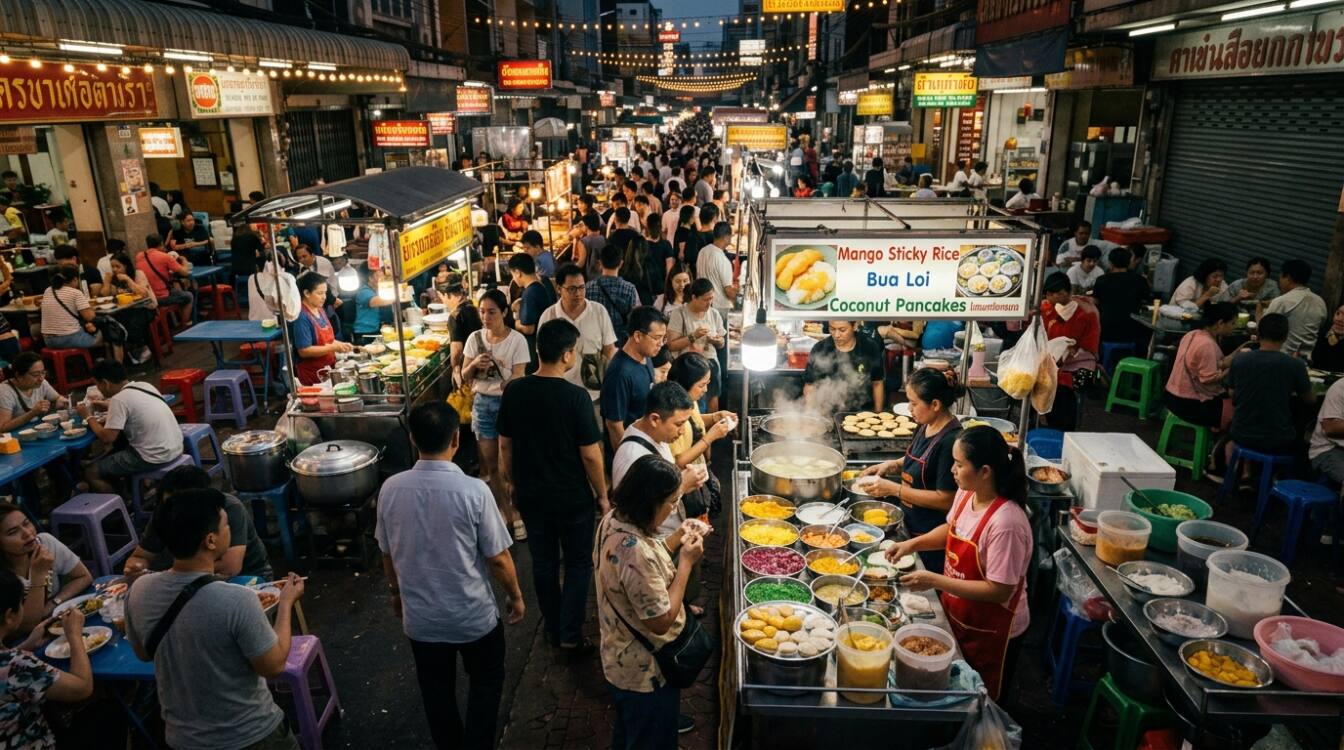 Les desserts de rue et marchés de nuit, Desserts Thailandais