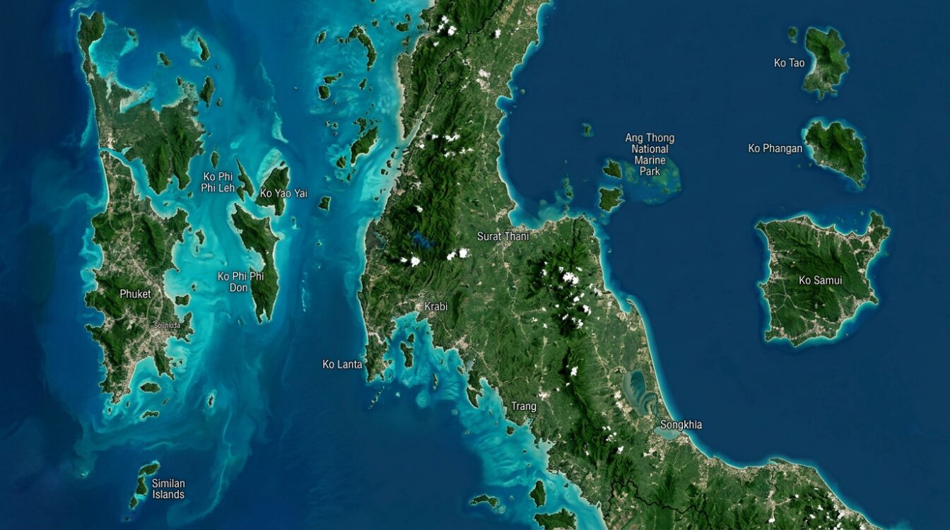 Carte des îles de Thaïlande : le panorama complet pour se repérer 🗺️ en Thaïlande