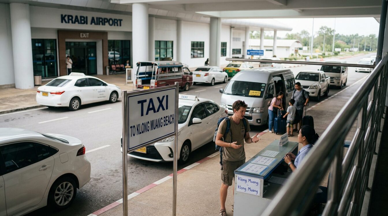 Comment aller à Klong Muang Beach depuis l'aéroport de Krabi