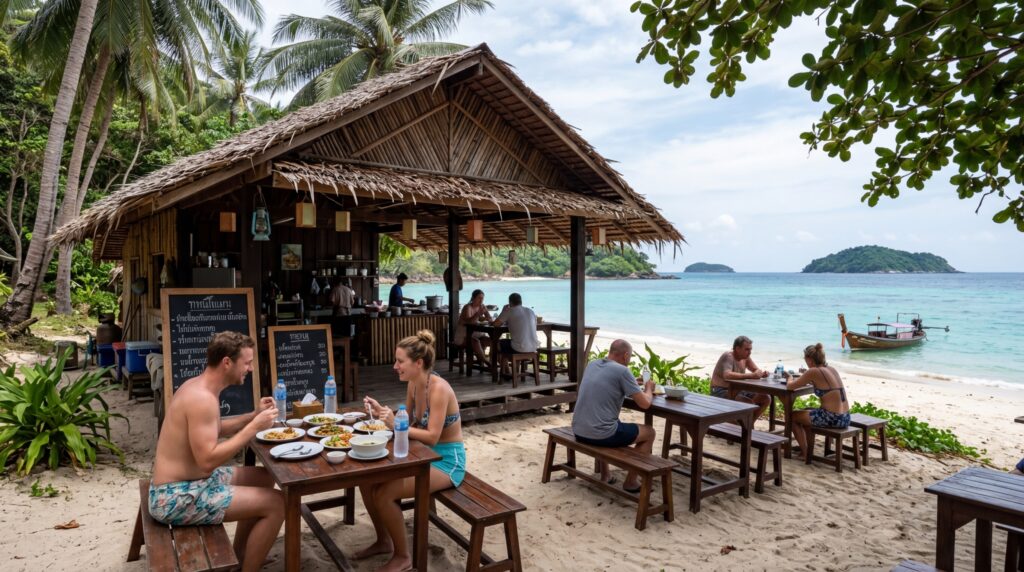Le restaurant de Koh Bon : déjeuner sur une île déserte, Koh Bon Thailande