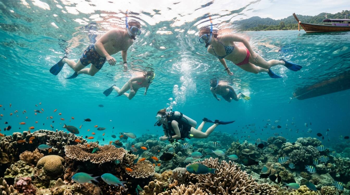 Snorkeling et plongée à Koh Kradan, Koh Kradan Thailande