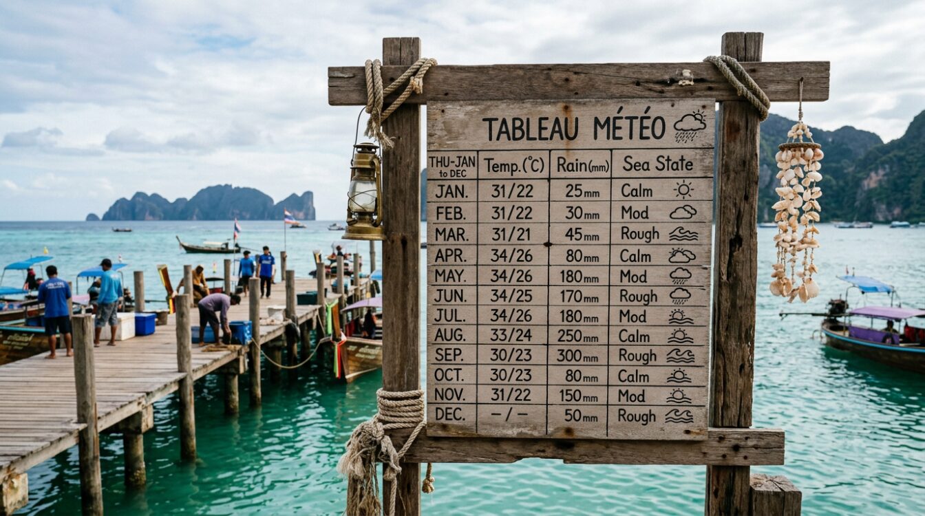 Tableau météo Ao Nang