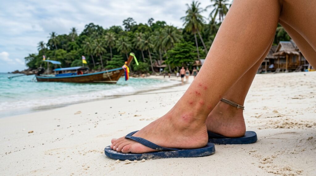 Piqures de mouche des sables : symptômes et durée, Mouche De Sable Thailande