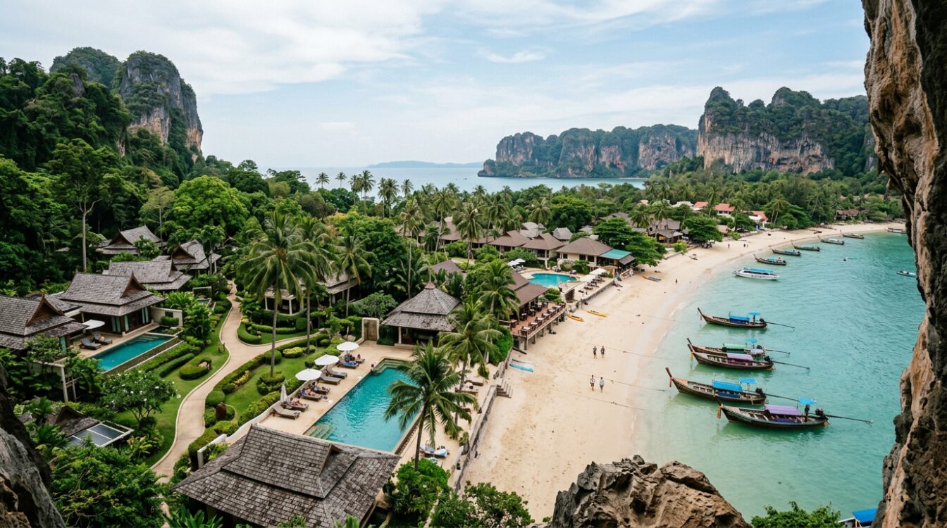 Hôtel ao nang 5 étoiles piscine à débordement face à la mer d'Andaman