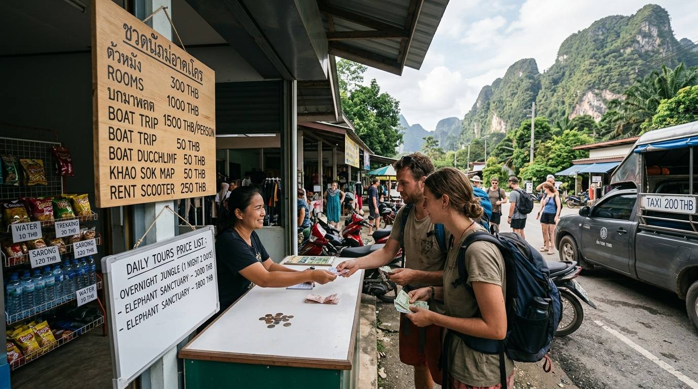 Budget et prix à Khao Sok, Parc National Khao Sok