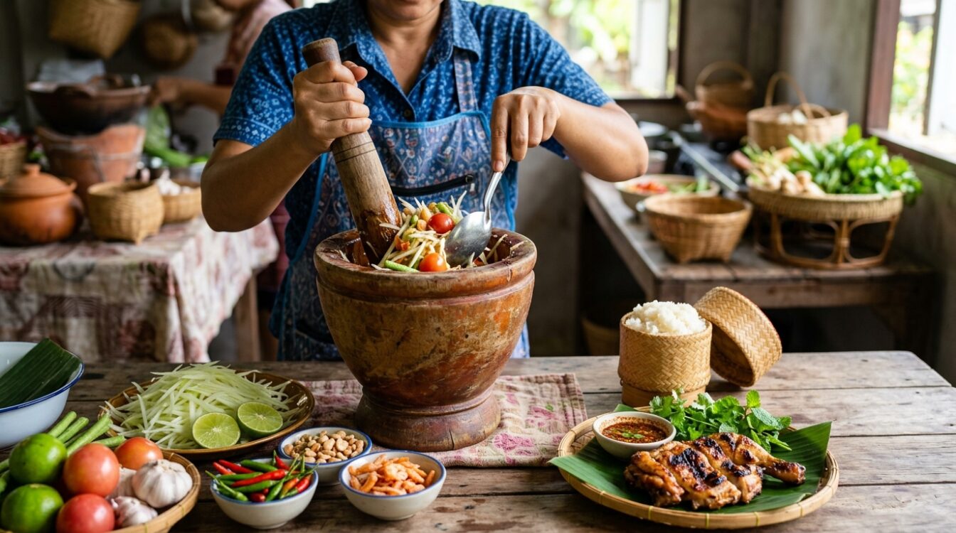 Som Tam : la salade qui pique, Plats Thailandais