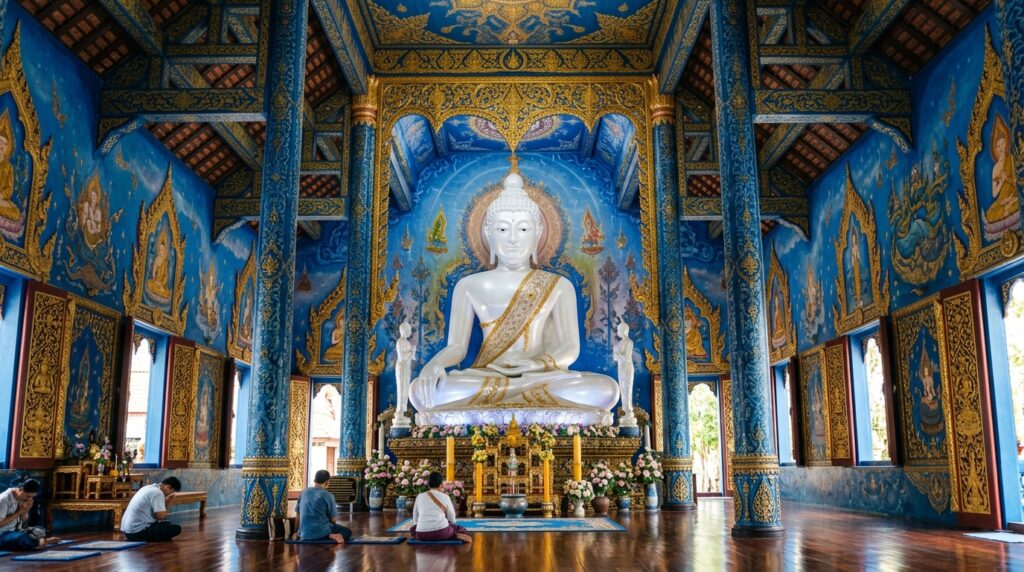 Qu'est-ce que le Temple Bleu (Wat Rong Suea Ten), Temple Bleu Chiang Rai