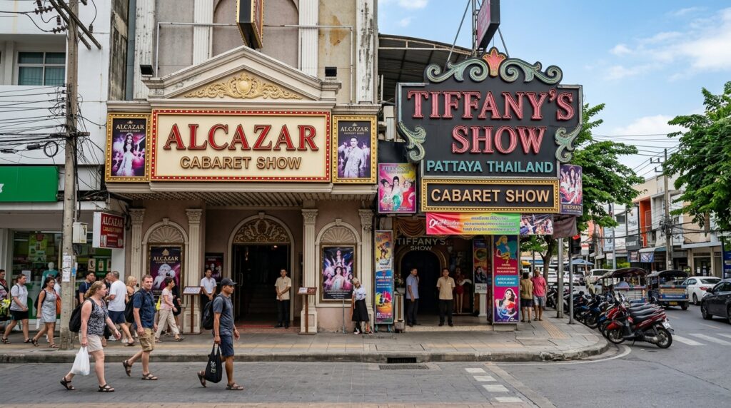 Les cabarets : Alcazar et Tiffany's Show, Vie Nocturne Pattaya Walking Street