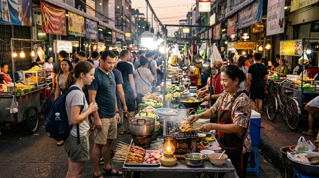 Marchés nocturnes et street food, Vie Nocturne Pattaya Walking Street