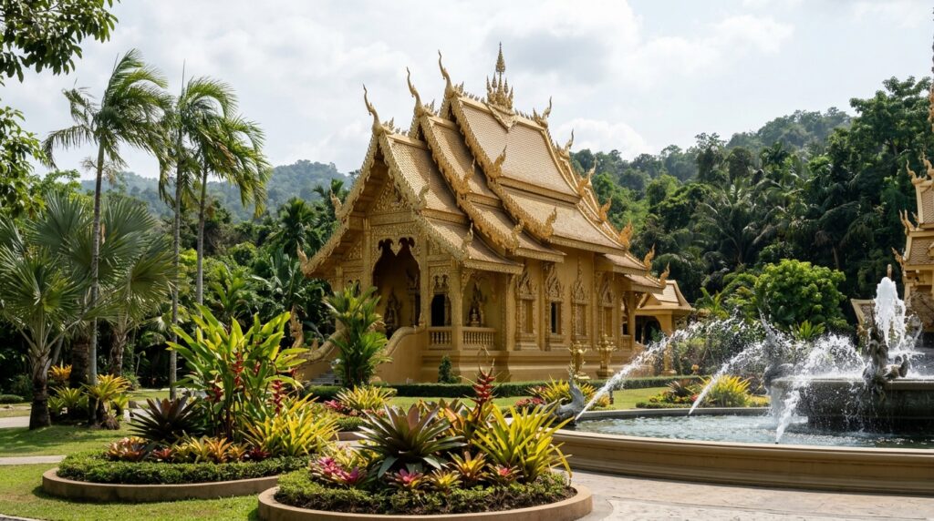 Les autres bâtiments du site, Temple Blanc Chiang Rai