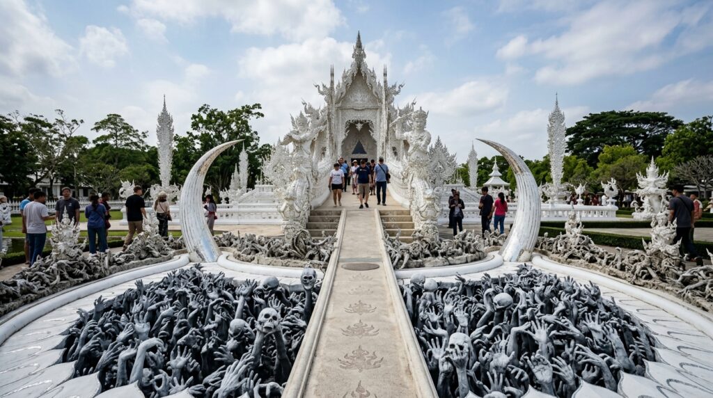 Que représente le Temple Blanc : symbolique, Temple Blanc Chiang Rai