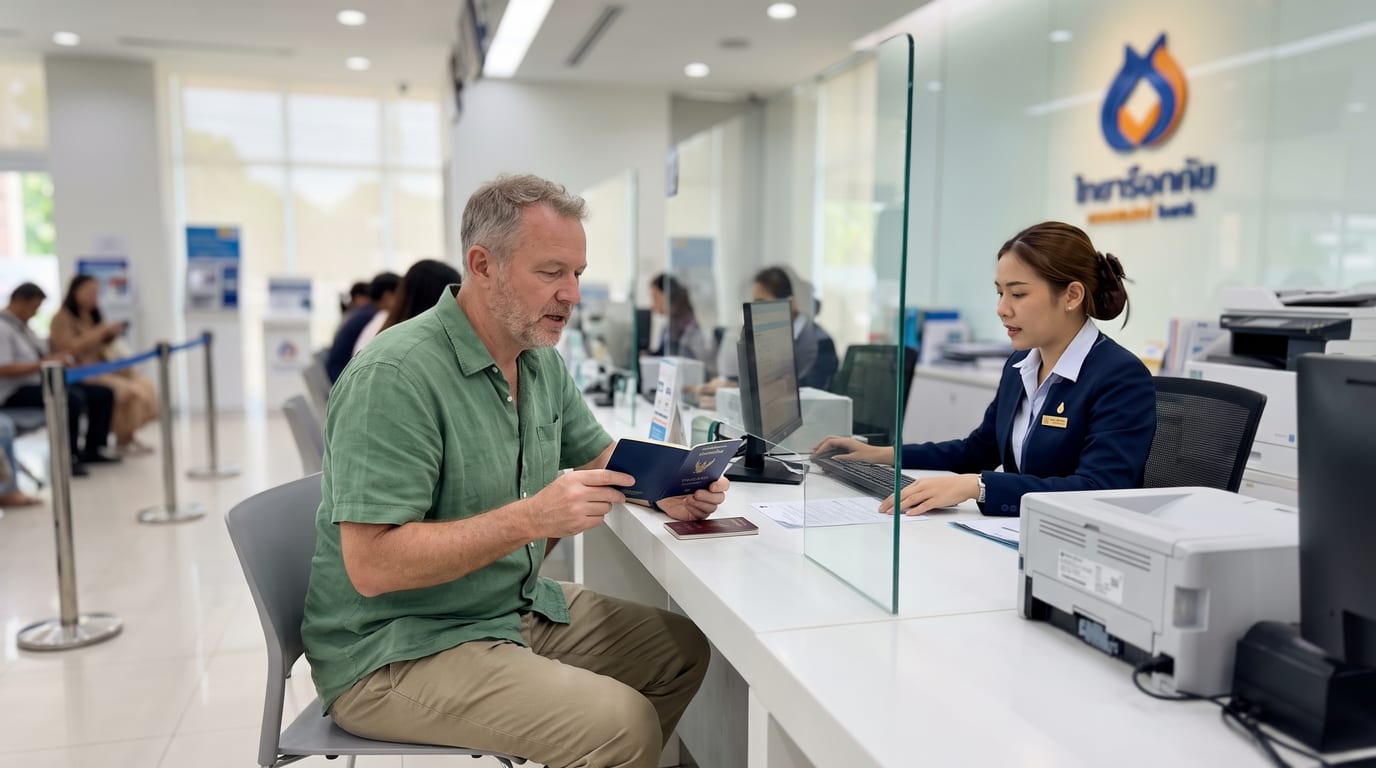 Ouvrir un compte bancaire en Thaïlande : accueil dans une agence Kasikorn