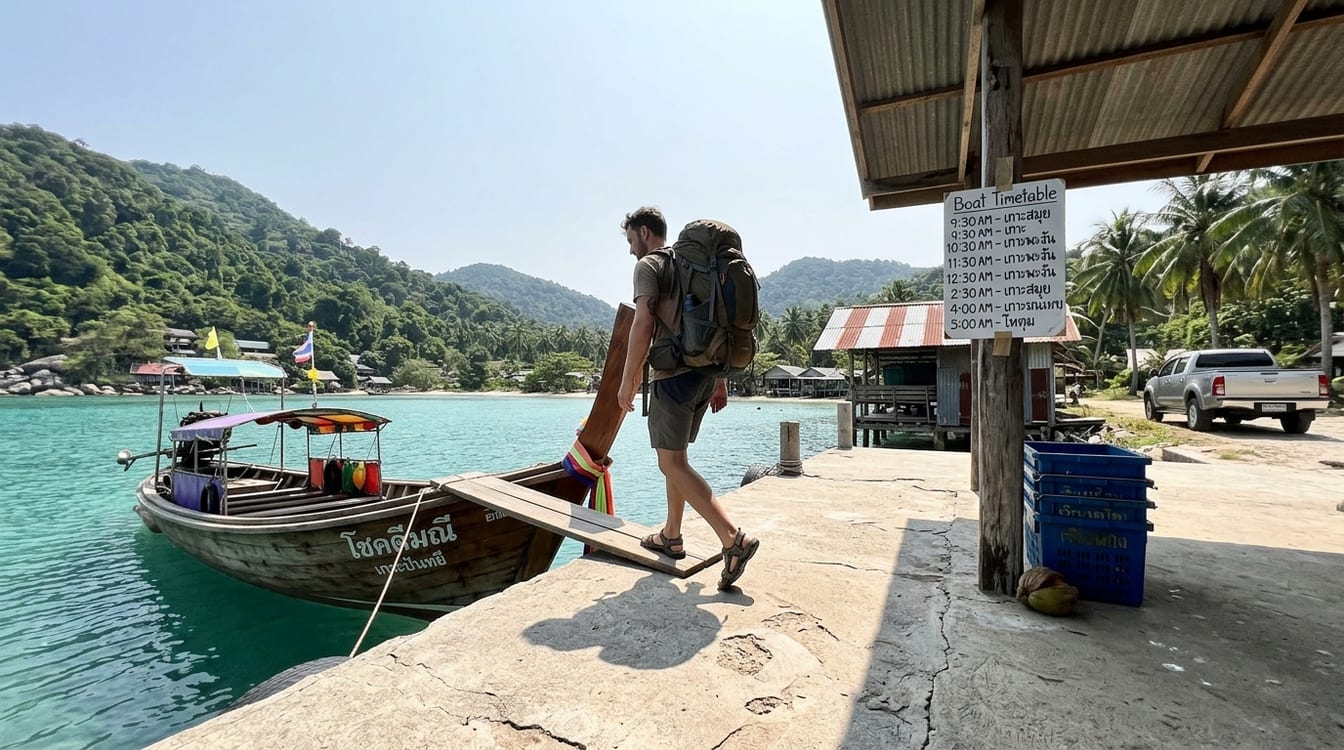 Koh Jum ou Koh Lanta : ponton de Koh Jum au départ du bateau