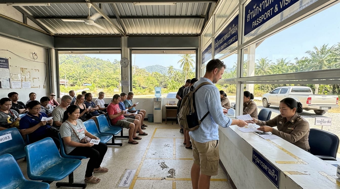 Dépôt du formulaire TM30 au bureau de l'immigration thaïlandaise